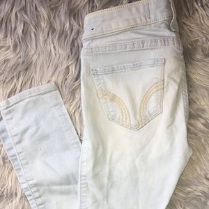 hollister bleached blue jeans